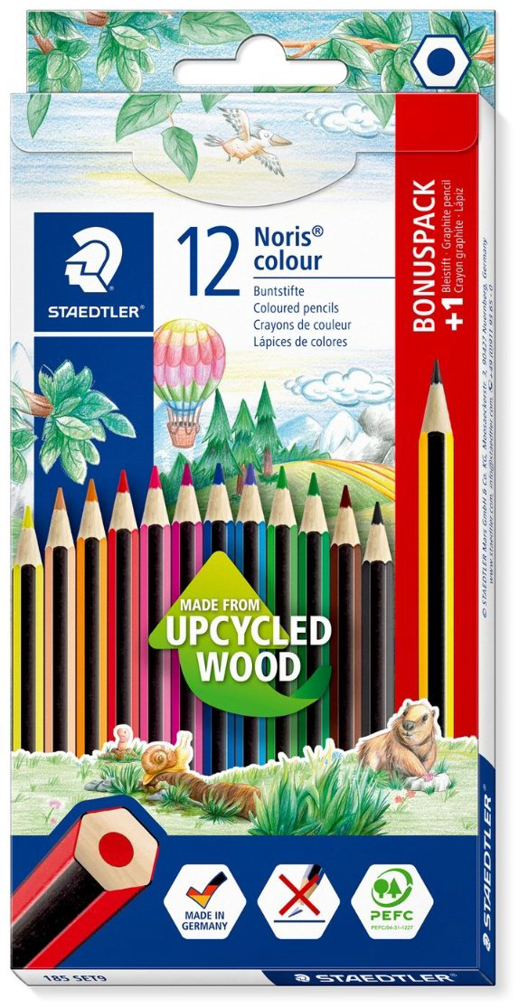 Цветные карандаши STAEDTLER 185 SET9 форма шестигранная 12 шт купить,NaN