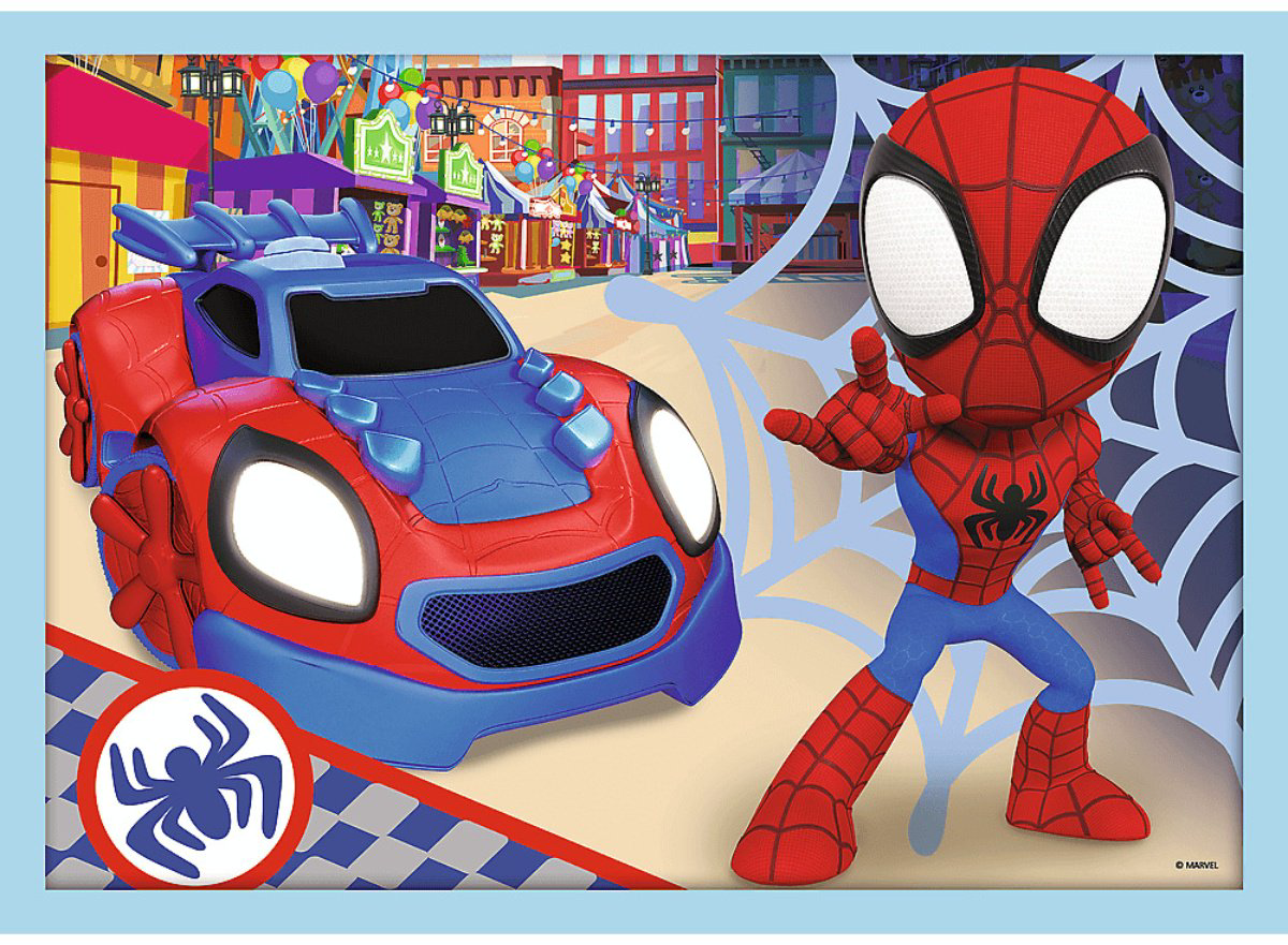 Пазл Trefl Команда Spidey, 4-в-1 классический 71 деталей купить,NaN