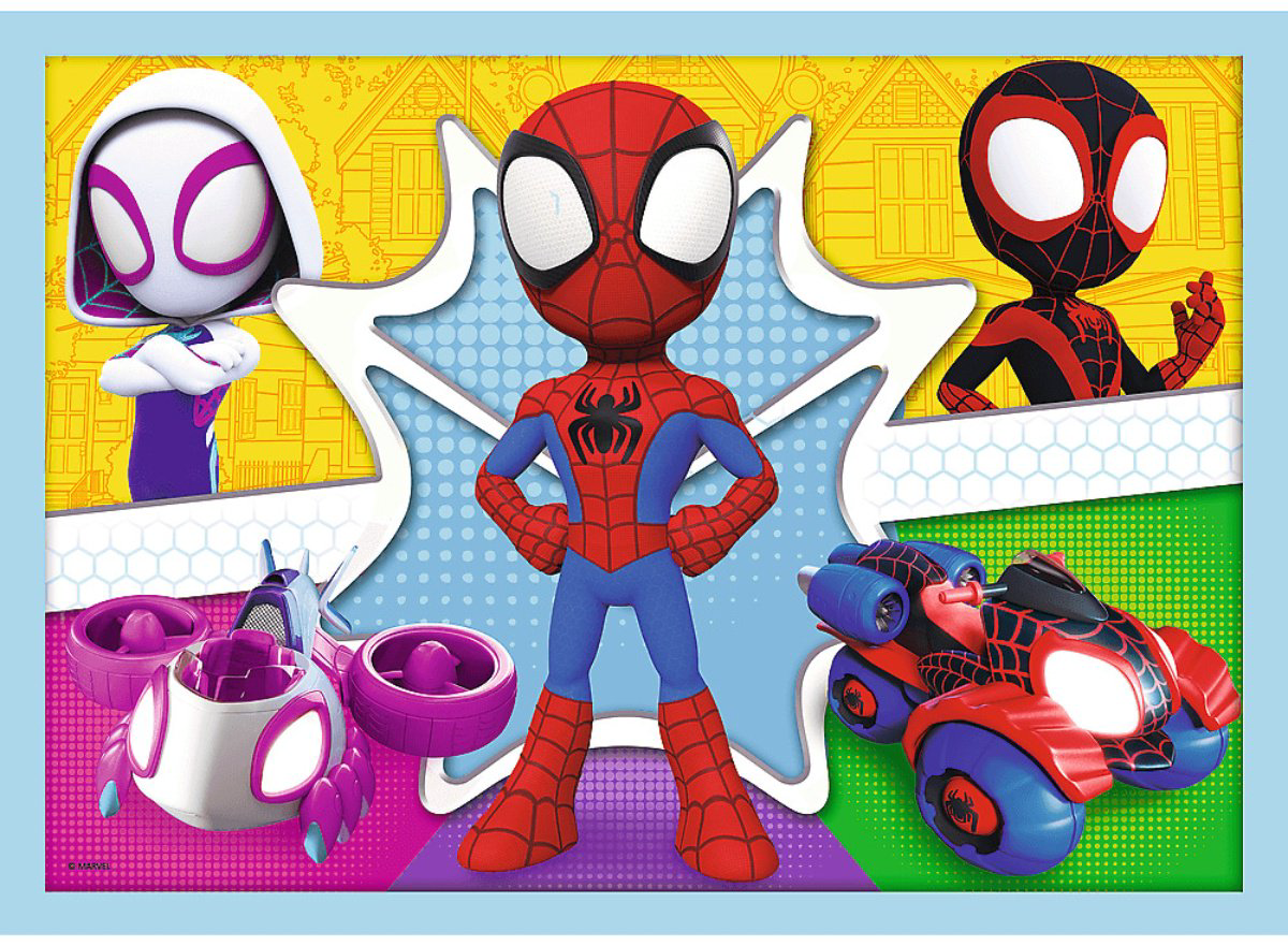 Пазл Trefl Команда Spidey, 4-в-1 классический 71 деталей купить,NaN
