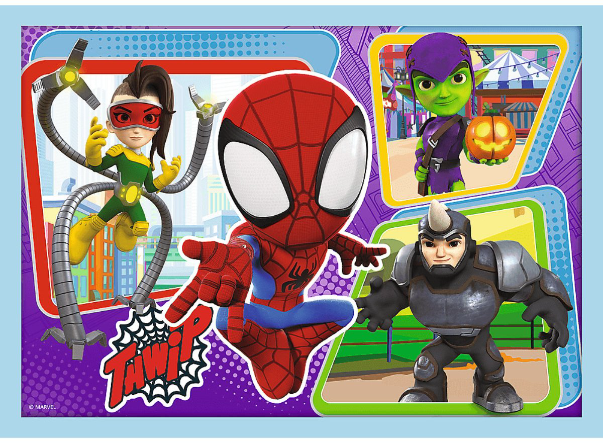 Пазл Trefl Команда Spidey, 4-в-1 классический 71 деталей купить,NaN