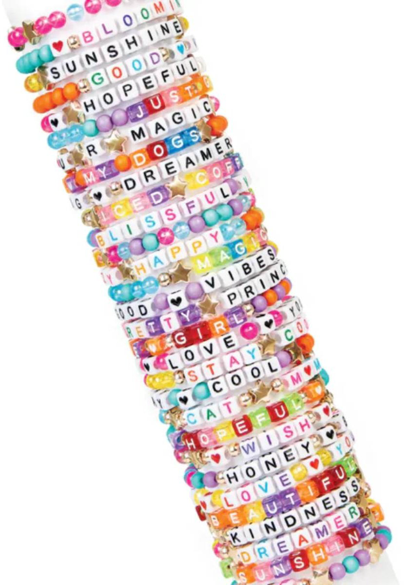 Набор для творчества Make It Real Создание браслетов Say Yes! Alphabet Bead Bracelet Set купить,NaN