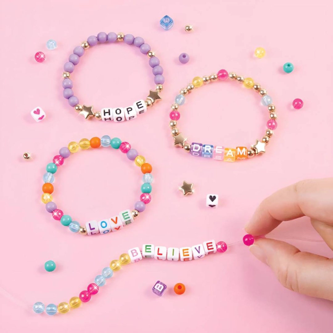Набор для творчества Make It Real Создание браслетов Say Yes! Alphabet Bead Bracelet Set купить,NaN