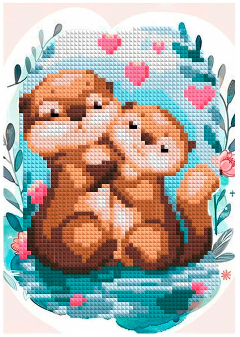 Алмазная мозаика LORI Сладкая парочка 20x15 см купить,NaN