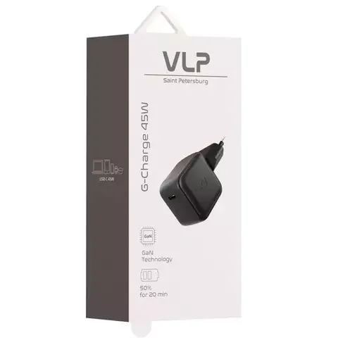 Зарядное устройство VLP G-Charge 45W USB-C USB-A PD QC Black купить,17990
