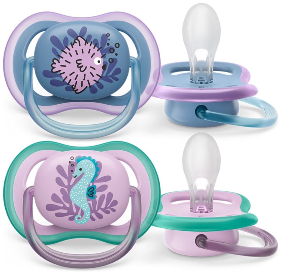 Набор пустышек Philips Avent SCF085/61, 2 шт, мультиколор