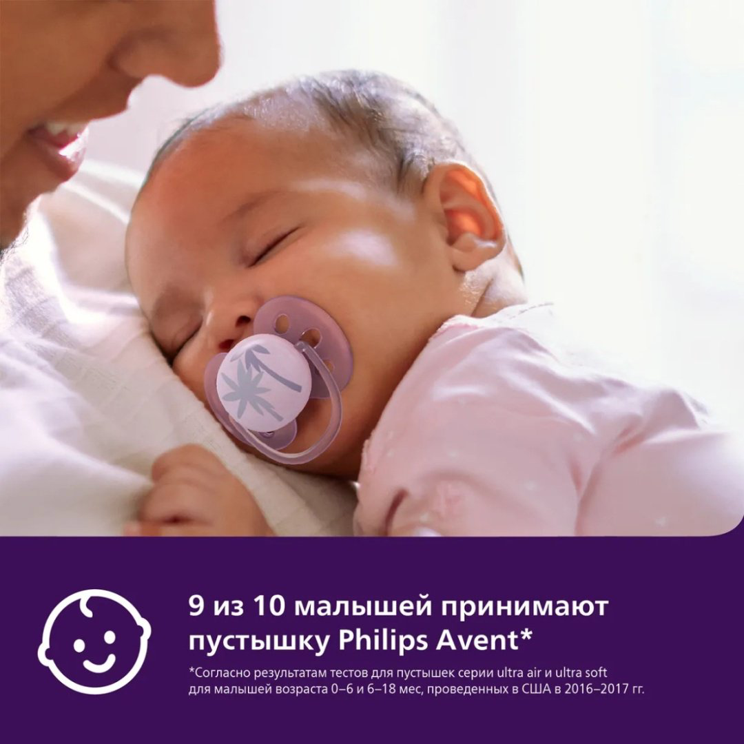 Пустышка Philips Avent SCF092/03, 1 шт, фиолетовый купить,NaN