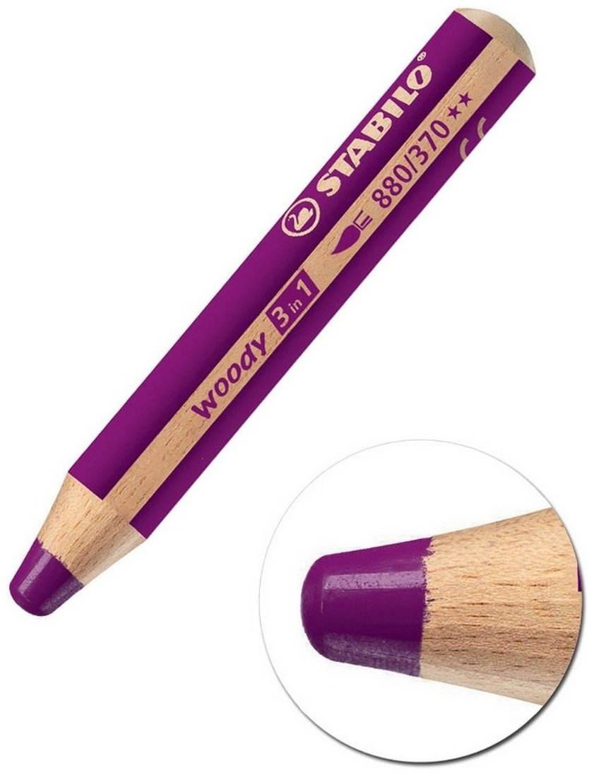 Цветные карандаши STABILO woody 3 in 1 880/18-3 форма круглая 18 шт купить,0