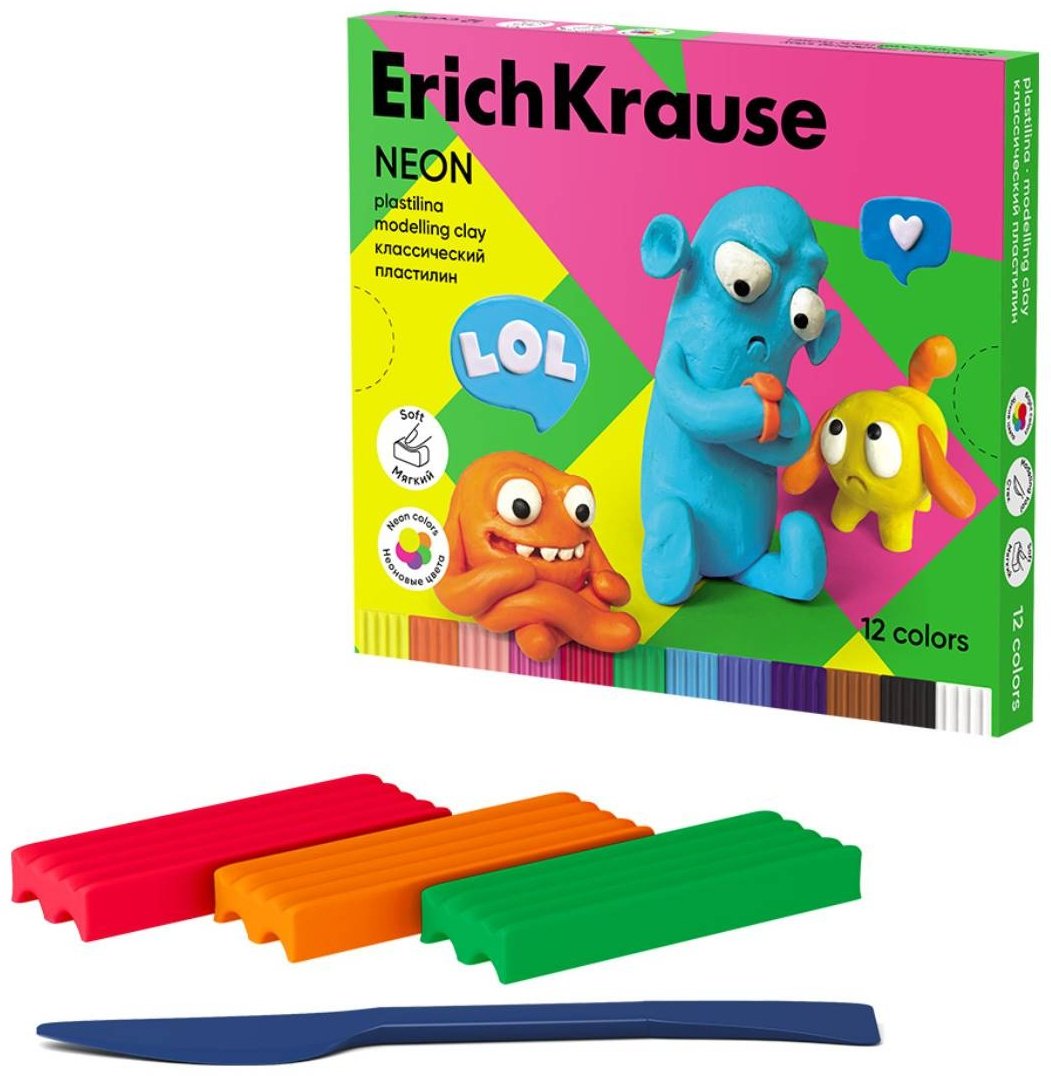 Erich Krause Jolly Friends Neon 61355 количество цветов: 12