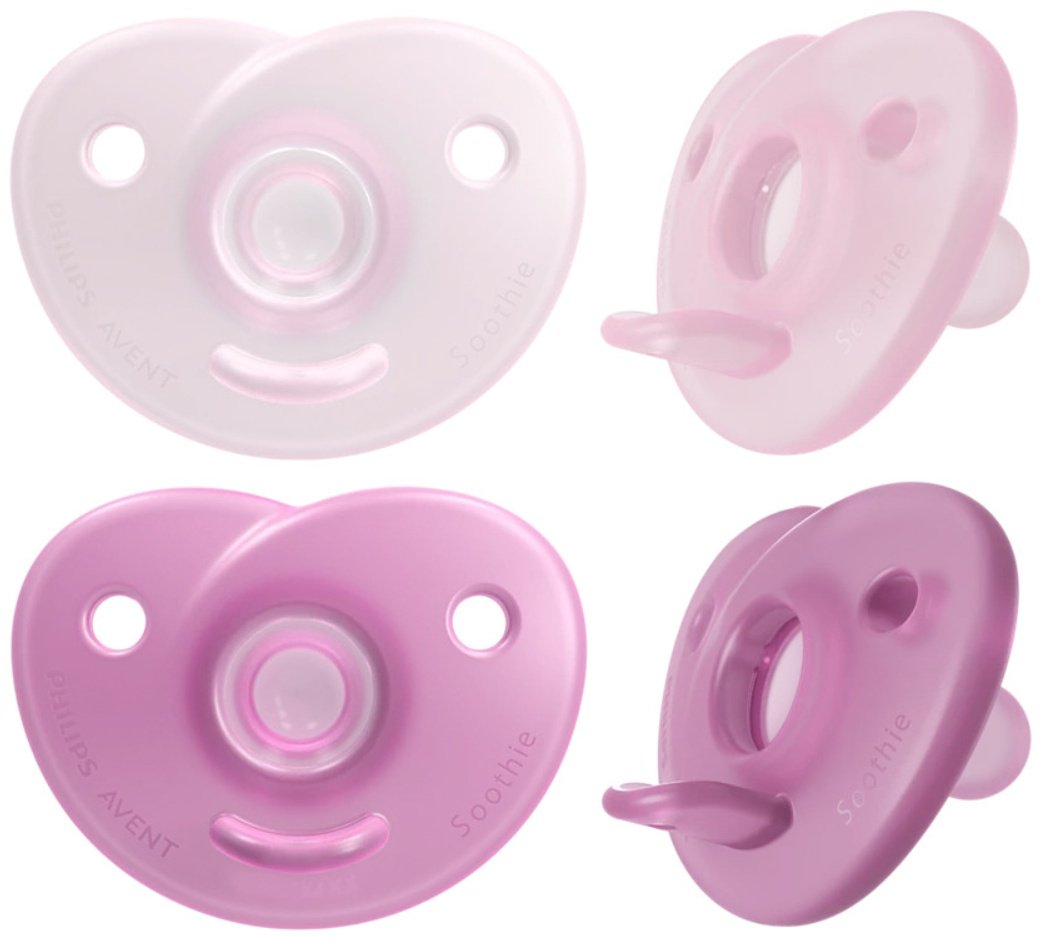 Набор пустышек Philips Avent SCF099/22, 2 шт, розовый