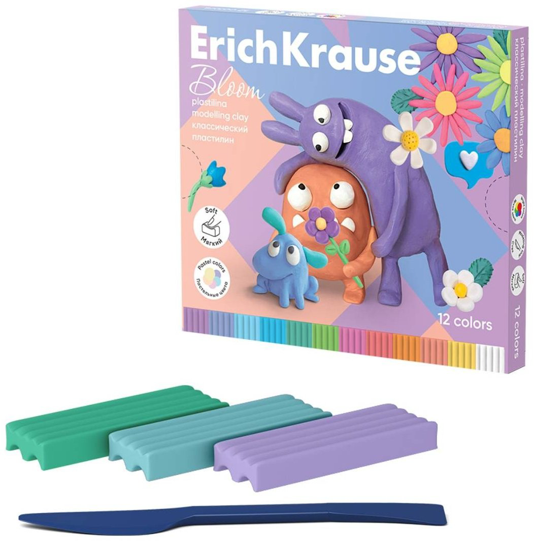 Erich Krause Jolly Friends Pastel Bloom 61354 количество цветов: 12 купить,NaN