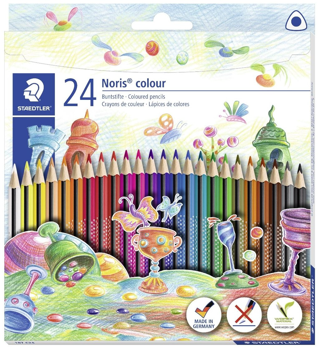 Цветные карандаши STAEDTLER 187 C24 форма шестигранная 24 шт купить,NaN