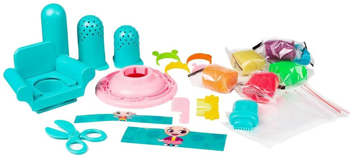 Genio Kids-Art Веселый парикмахер масса для лепки количество цветов: 6 шт - ForteMarket Genio Kids-Art Веселый парикмахер масса для лепки количество цветов: 6 шт купить,0