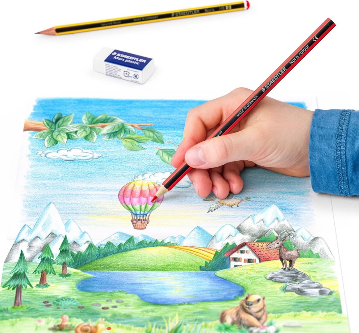 Цветные карандаши STAEDTLER 61-SET6-13 форма шестигранная 12 шт купить,0