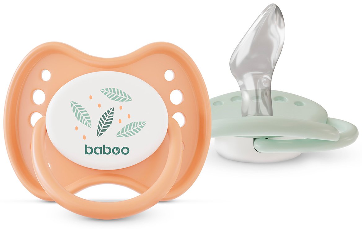 Пустышка Baboo Peachy Keen 5-053, 2 шт, мультиколор купить,0