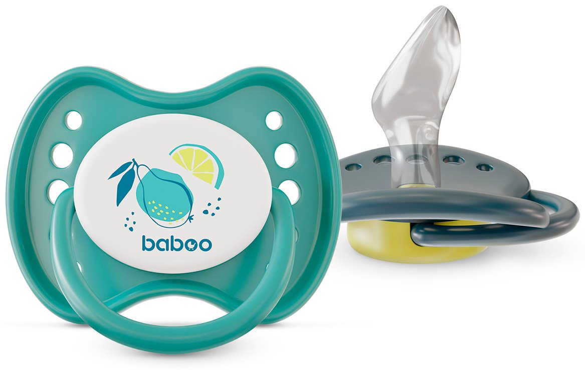 Пустышка Baboo Peachy Keen 5-054, 2 шт, мультиколор купить,0