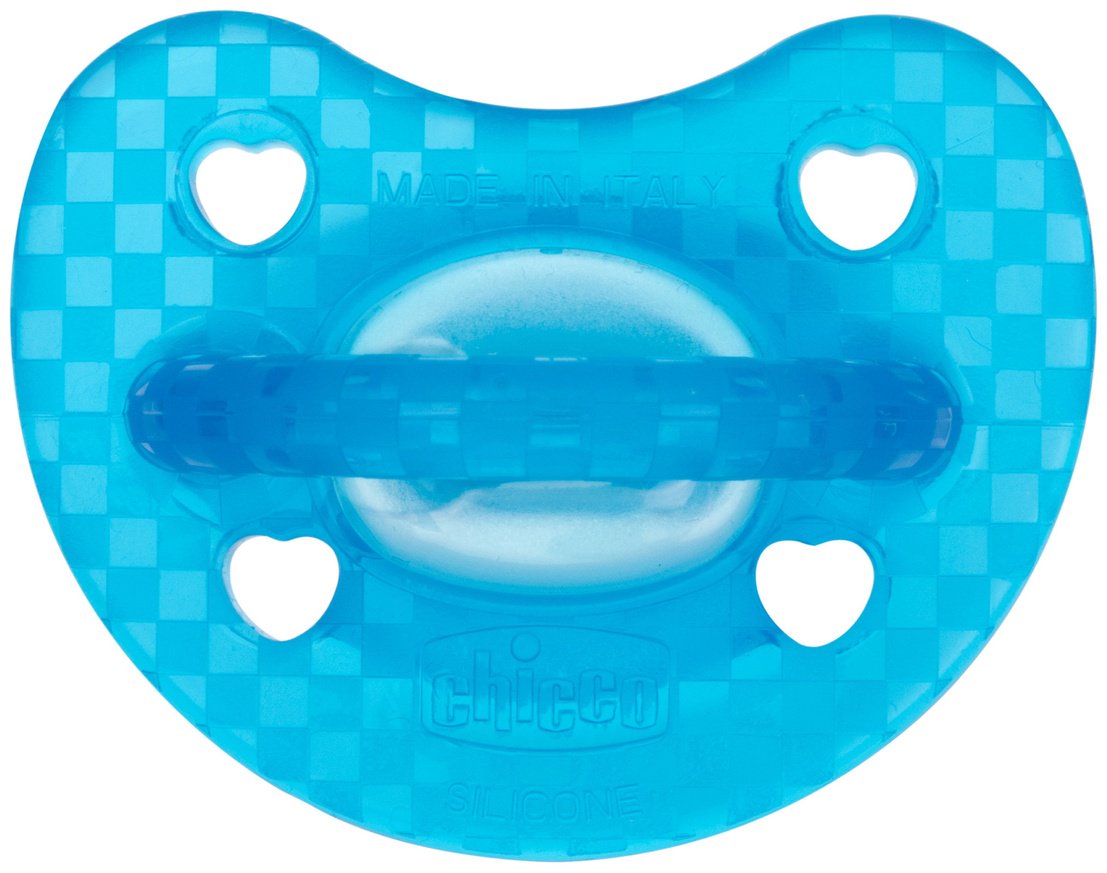 Пустышка Chicco Luxe Fluo 00073086320000, 2 шт, синий купить,0