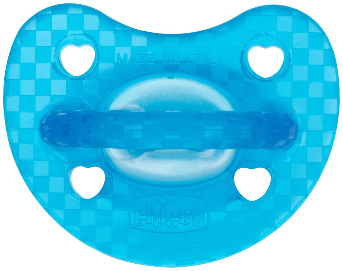 Пустышка Chicco Luxe Fluo 00073086320000, 2 шт, синий купить,NaN