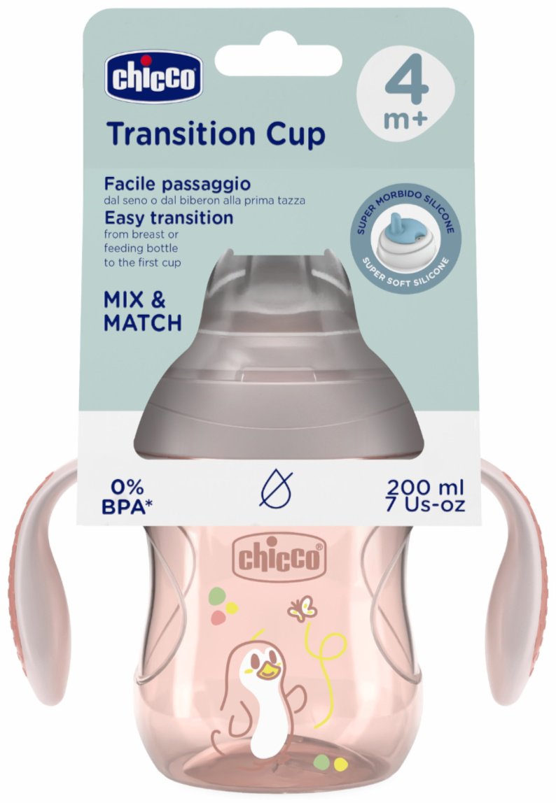 Поильник-непроливайка Chicco 00006911150000, 200 мл, пластик/силикон купить,0