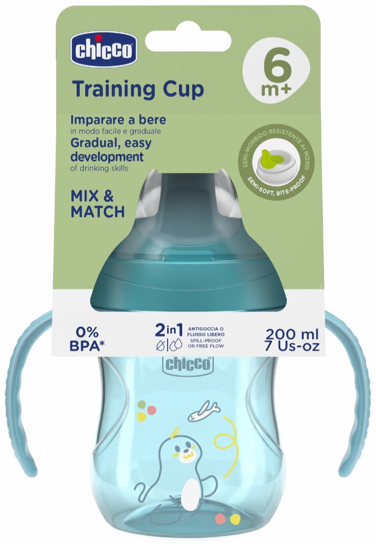 Поильник-непроливайка Chicco 00006921250000, 200 мл, пластик/силикон - ForteMarket Поильник-непроливайка Chicco 00006921250000, 200 мл, пластик/силикон купить,0