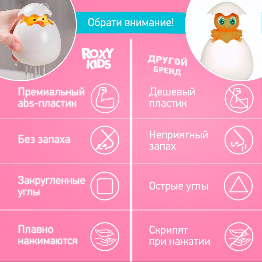 Лейка Roxy Цыплёнок REGG-002 пластик желтый купить,0