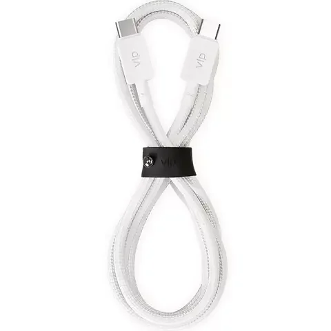 Кабель для телефона VLP Nylon Cable USB C - USB C 100W 1.2m White