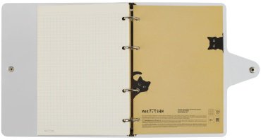Общая тетрадь MESHU Black cat, 120 л, А5, клетка, мягкая обложка, 1 шт купить,0