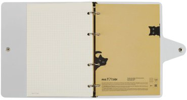Общая тетрадь MESHU Black cat, 120 л, А5, клетка, мягкая обложка, 1 шт купить,NaN