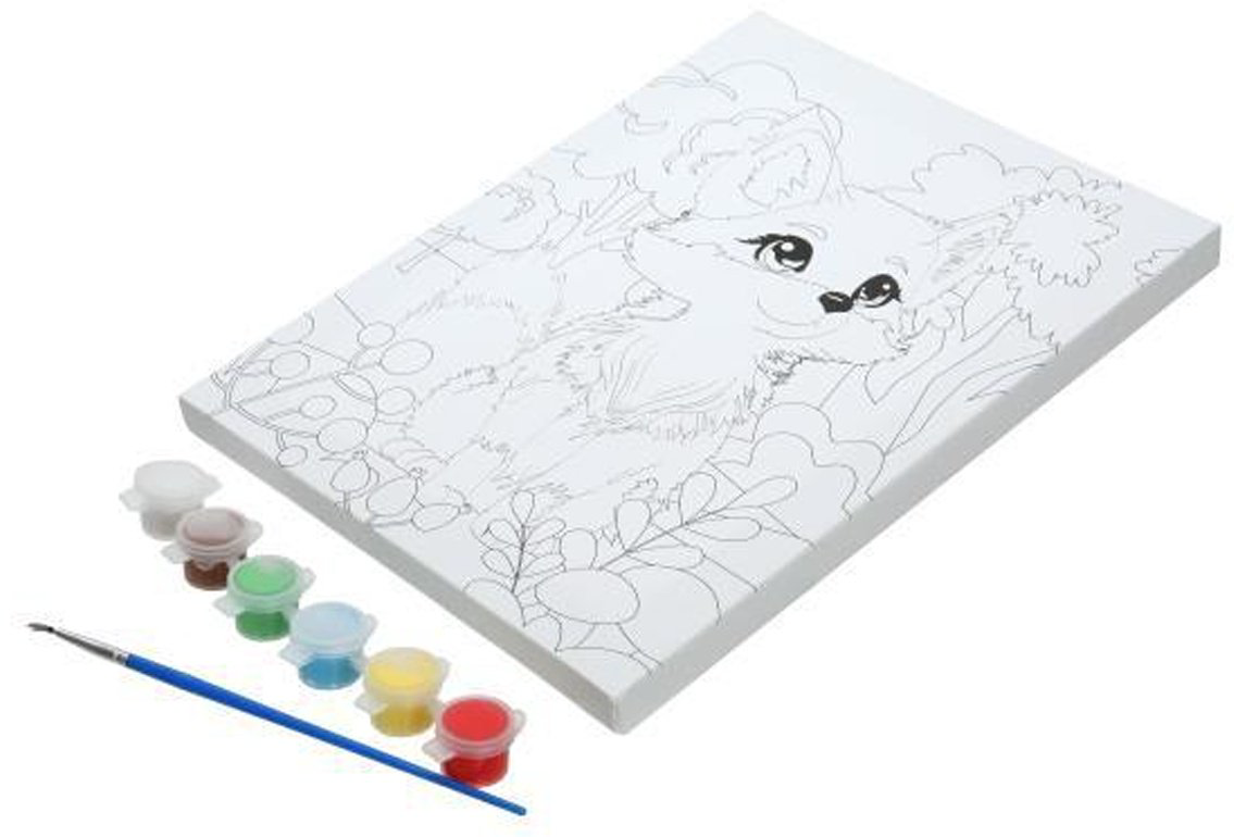 Картина Мульти Арт Лиса холст на картоне 25x20 см купить,NaN
