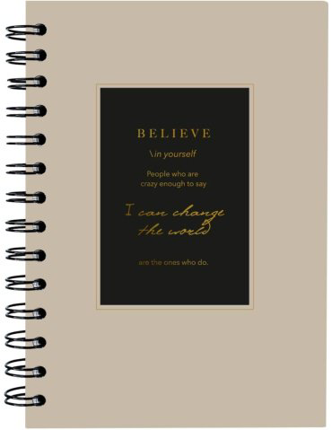 Общая тетрадь Be Smart Believe, 120 л, А5, в точку, твердая обложка, 1 шт купить,NaN