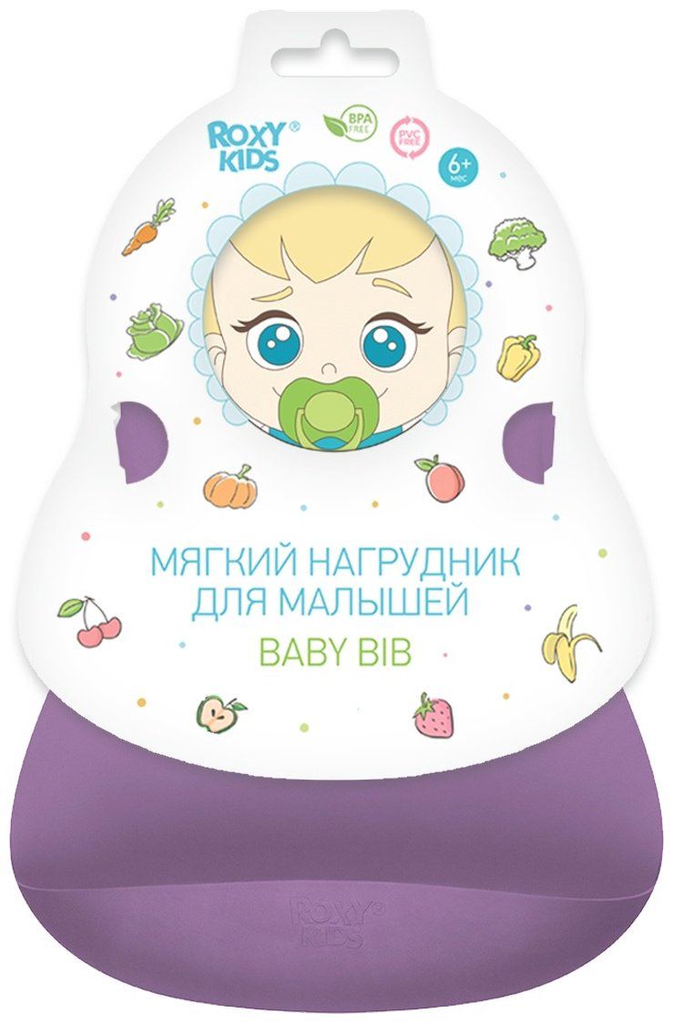 Нагрудник ROXY-KIDS Baby Bib RB-402V, мин. возраст 6 месяцев, 1 шт купить,NaN