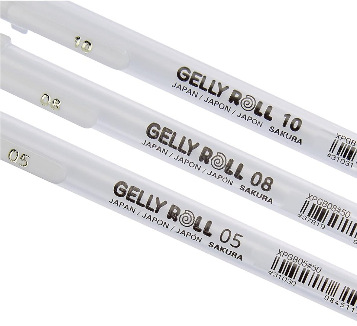Ручка гелевая Sakura BLXPGB3A 3 шт, 0.3 мм, цвет чернил белый купить,NaN