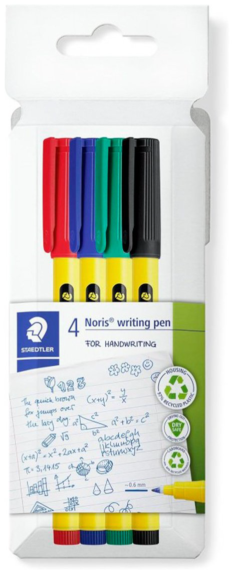 Ручка линер STAEDTLER 307 C4 4 шт, 5 мм, цвет чернил мультиколор купить,NaN