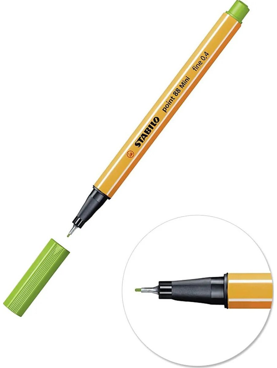 Ручка капиллярная STABILO point 88 Mini 8 шт, 0.4 мм, цвет чернил мультиколор купить,0