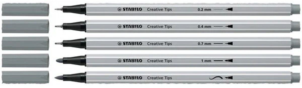Ручка капиллярная STABILO Creative Tips ARTY 89/10-1-20 10 шт, 0.7 мм, цвет чернил черный - ForteMarket Ручка капиллярная STABILO Creative Tips ARTY 89/10-1-20 10 шт, 0.7 мм, цвет чернил черный купить,0