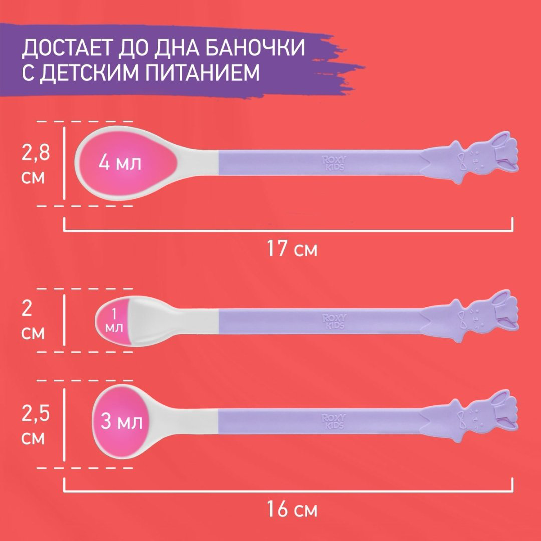 Набор ROXY-KIDS RFD-020-SP, предметов 3 шт, фиолетовый купить,NaN