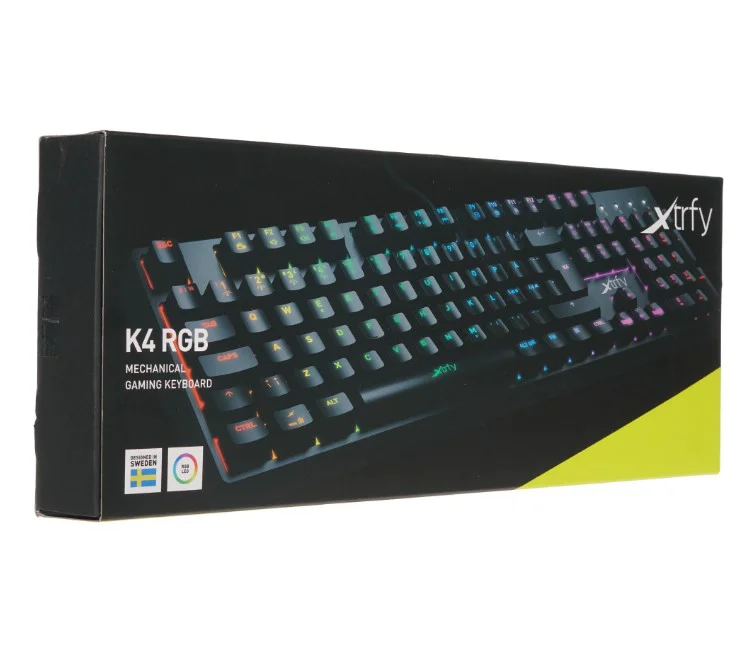 Клавиатура Xtrfy K4 RGB XG-K4-RGB-R-RUS чёрная