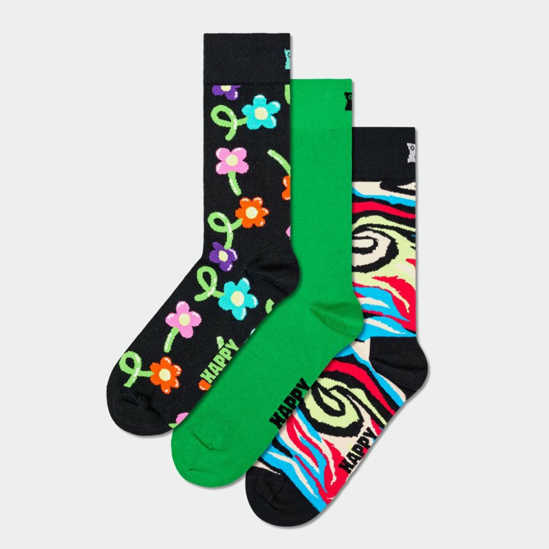 Носки Happy Socks 3 пары мультиколор 36-40 - ForteMarket Носки Happy Socks 3 пары мультиколор 36-40 купить,0