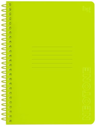 Общая тетрадь BG Neon. Yellow, 96 л, А5, клетка, твердая обложка, 1 шт