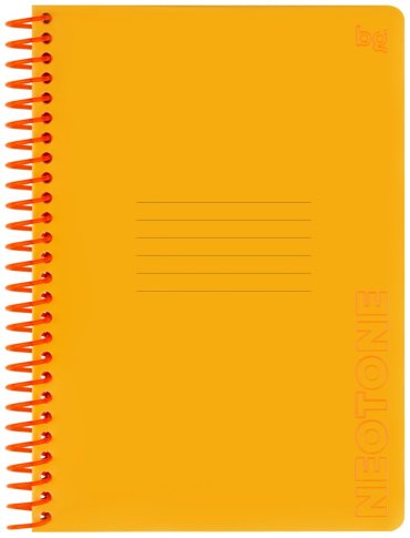 Общая тетрадь BG Neon. Orange, 96 л, А5, клетка, твердая обложка, 1 шт