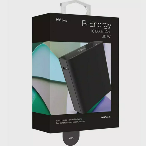 Внешний аккумулятор VLP B-Energy 20000mAh 65W USB-C USB-A Black