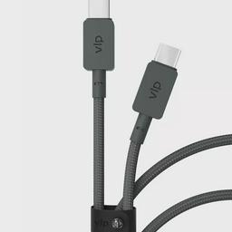 Кабель для телефона VLP Nylon Cable USB C - USB C 100W 2m Black