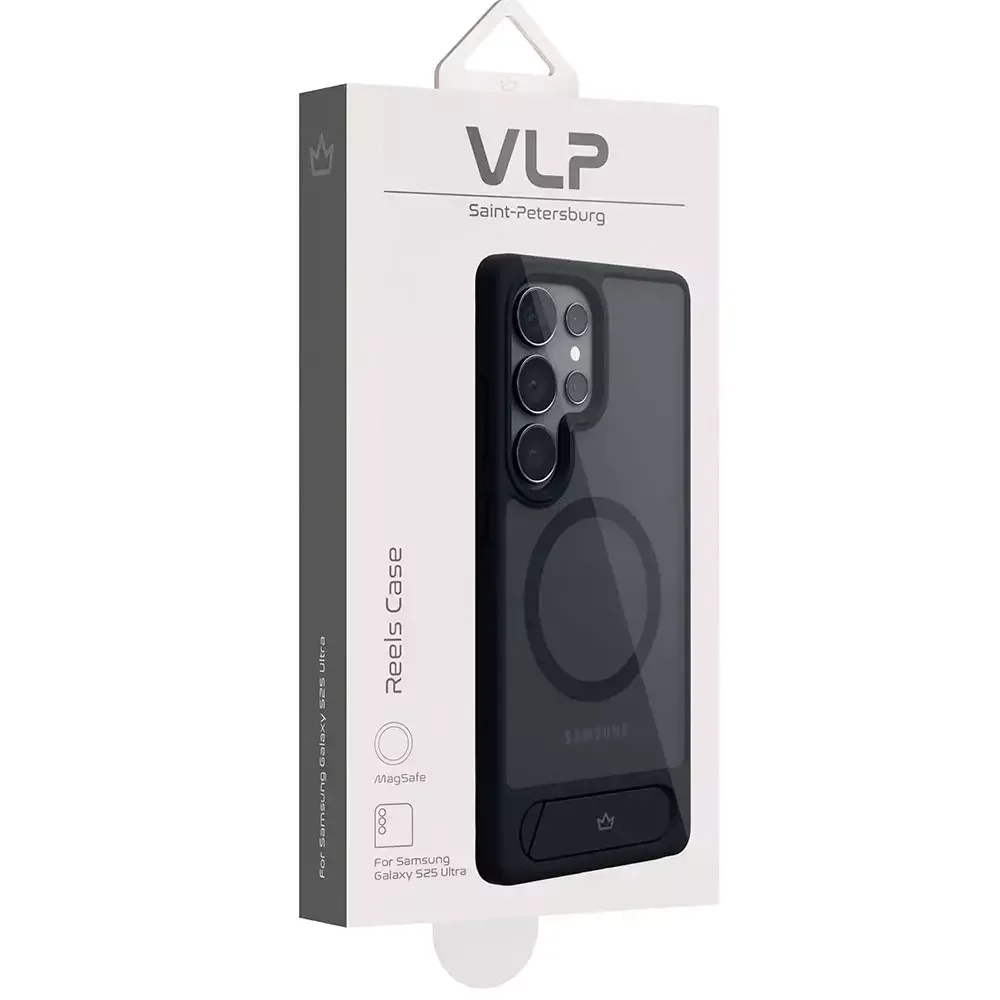 Чехол для телефона VLP Reels Case MagSafe for Samsung S25 Black купить,0