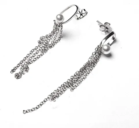 Серьги-цепочки Serebroff EA60507 серебро 1.76гр купить,NaN