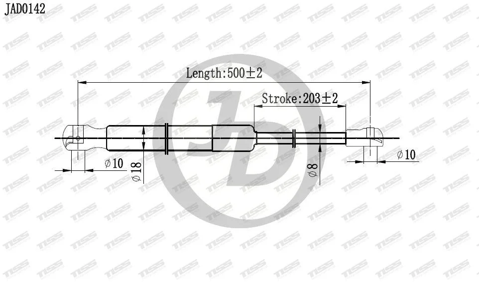  Упор крышки багажника для Toyota Just Drive JAD0142 черный купить,2142