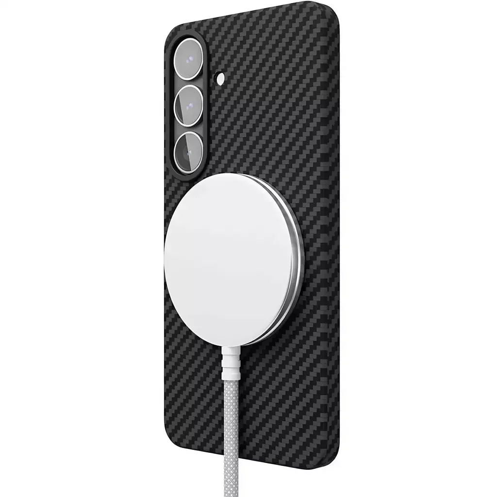 Чехол для телефона VLP Kevlar Case MagSafe for Samsung S25 Black