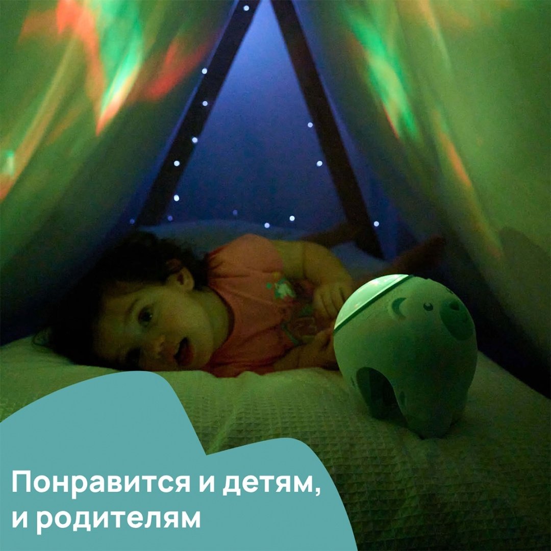 Chicco ночник Полярный мишка, пластик купить,0