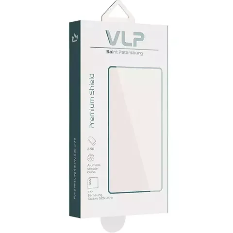 Защитная пленка для дисплея VLP Premium Shield 2.5D Samsung S25 Ultra с черной рамкой купить,NaN