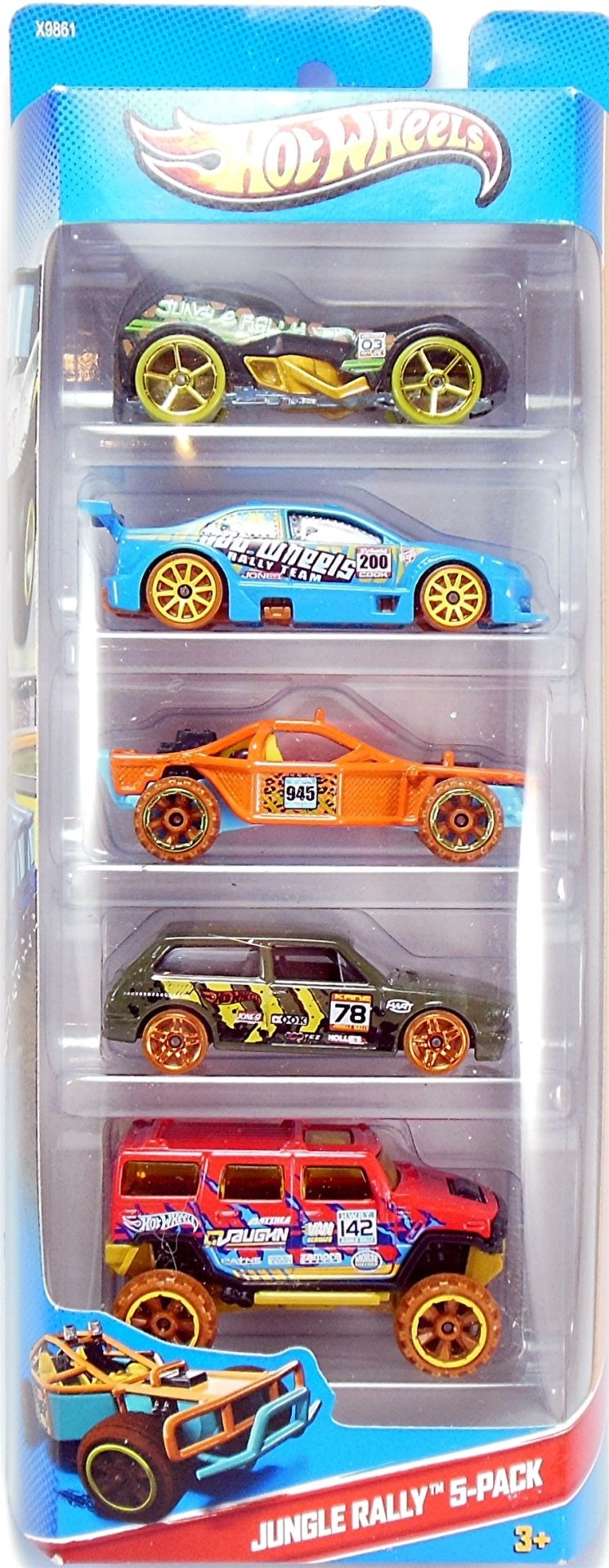 Легковая Hot Wheels Jungle Rally 1806, металл, мультиколор