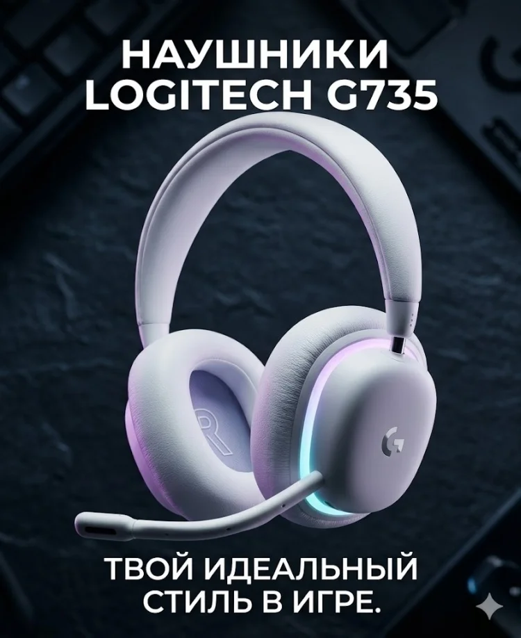 Наушники Logitech G735 White
