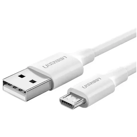 Кабель Ugreen US289 Micro USB to USB-A Male Cable 1m 60141 White